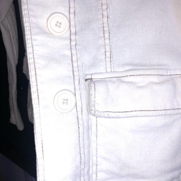 VTG Corduroy! Z. CAVARICCI White Jacket Blazer Coat Women’s Small - Picture 8 of 11